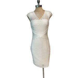 White House Black Market Mesh Bandage Cocktail Sheath Dress Size 4 NWT